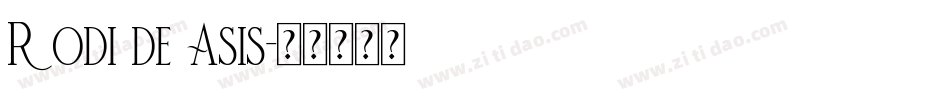 Rodi de Asis字体转换